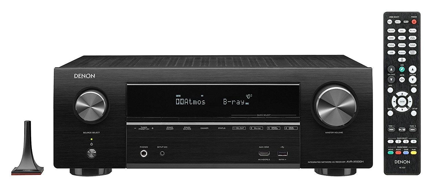 Denon AVR-X1500H Sintoamplificatore 4K 7.2 canali BLACK HDR - GAR