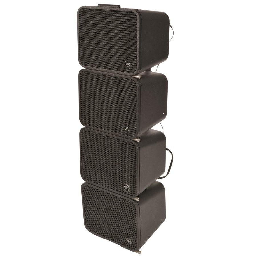 FIVE0 GS1 + SUB DF12A BY MONTARBO LINE ARRAY ATTIVO 300W RMS - TechSoundSystem.com