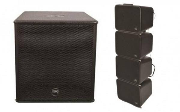 FIVE0 GS1 + SUB DF12A BY MONTARBO LINE ARRAY ATTIVO 300W RMS - TechSoundSystem.com