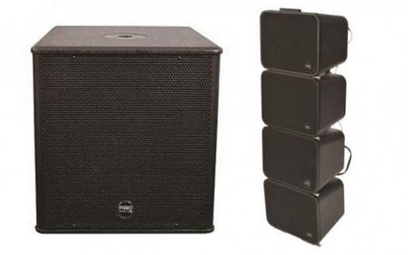 FIVE0 GS1 + SUB DF12A BY MONTARBO LINE ARRAY ATTIVO 300W RMS - TechSoundSystem.com