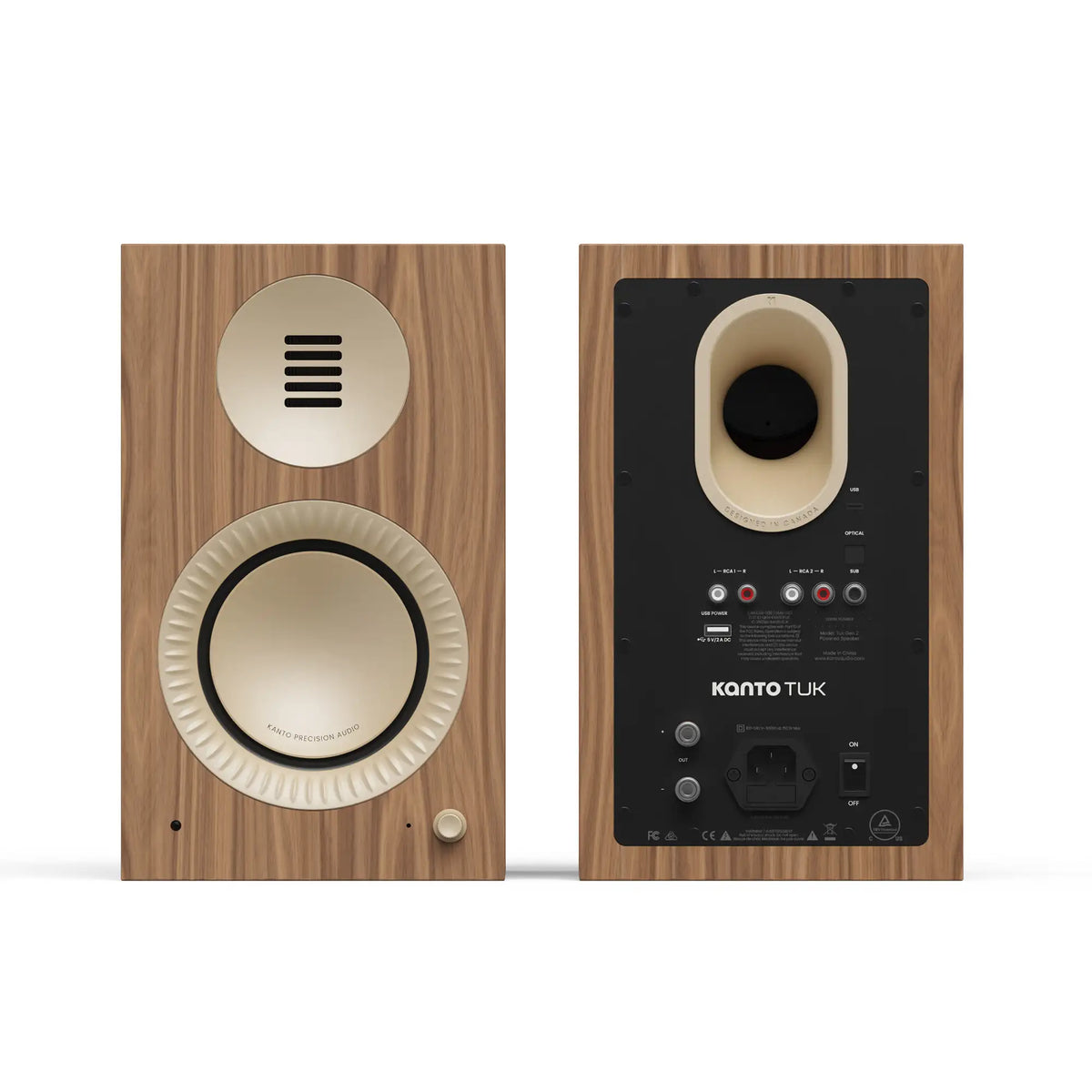 Kanto TUK (GEN2) coppia di diffusori amplificati da scaffale o scrivania 130mm 260W