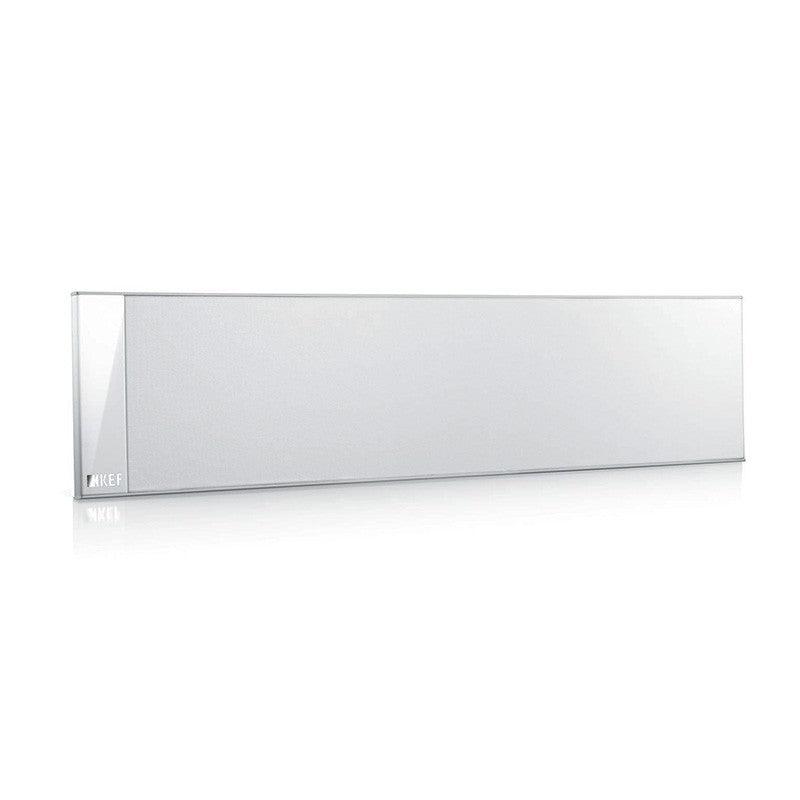 KEF T301C WHITE Canale centrale ULTRASOTTILE per home cinema 2 vie, 150W - TechSoundSystem.com
