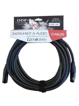 EXTREME PXX-001BK/5M-BLACK CAVO MICROFONICO BILANCIATO XLR-XLR OD8 SERIE CUSTOM PER LIVE STUDIO 5 METRI ANELLI CONNETTORI NERI - TechSoundSystem.com