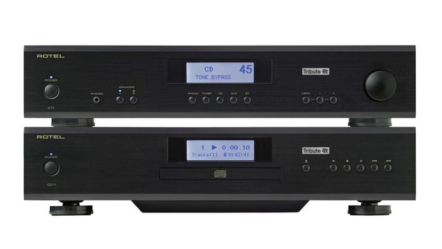 Amplificatore ROTEL A-11 Tribute + Lettore ROTEL CD-11 Tribute BLACK *BUNDLE* - TechSoundSystem.com