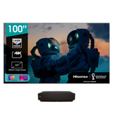 Hisense 100L5F-D12 videoproiettore laser tv con schermo da proiezione fisso telo ALR (UST) da 100" INCLUSO - TechSoundSystem.com