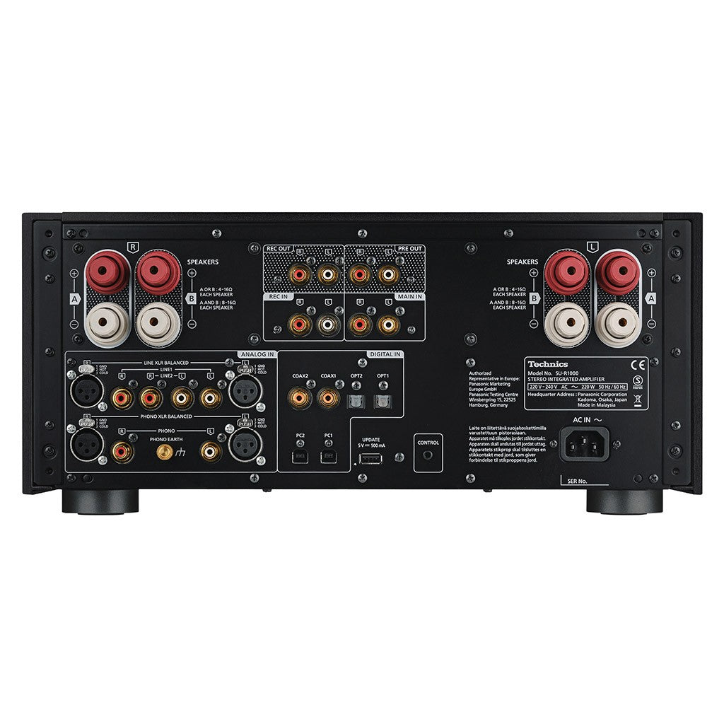 TECHNICS SU-R1000 BLACK amplificatore integrato bilanciato 300W completamente digitale