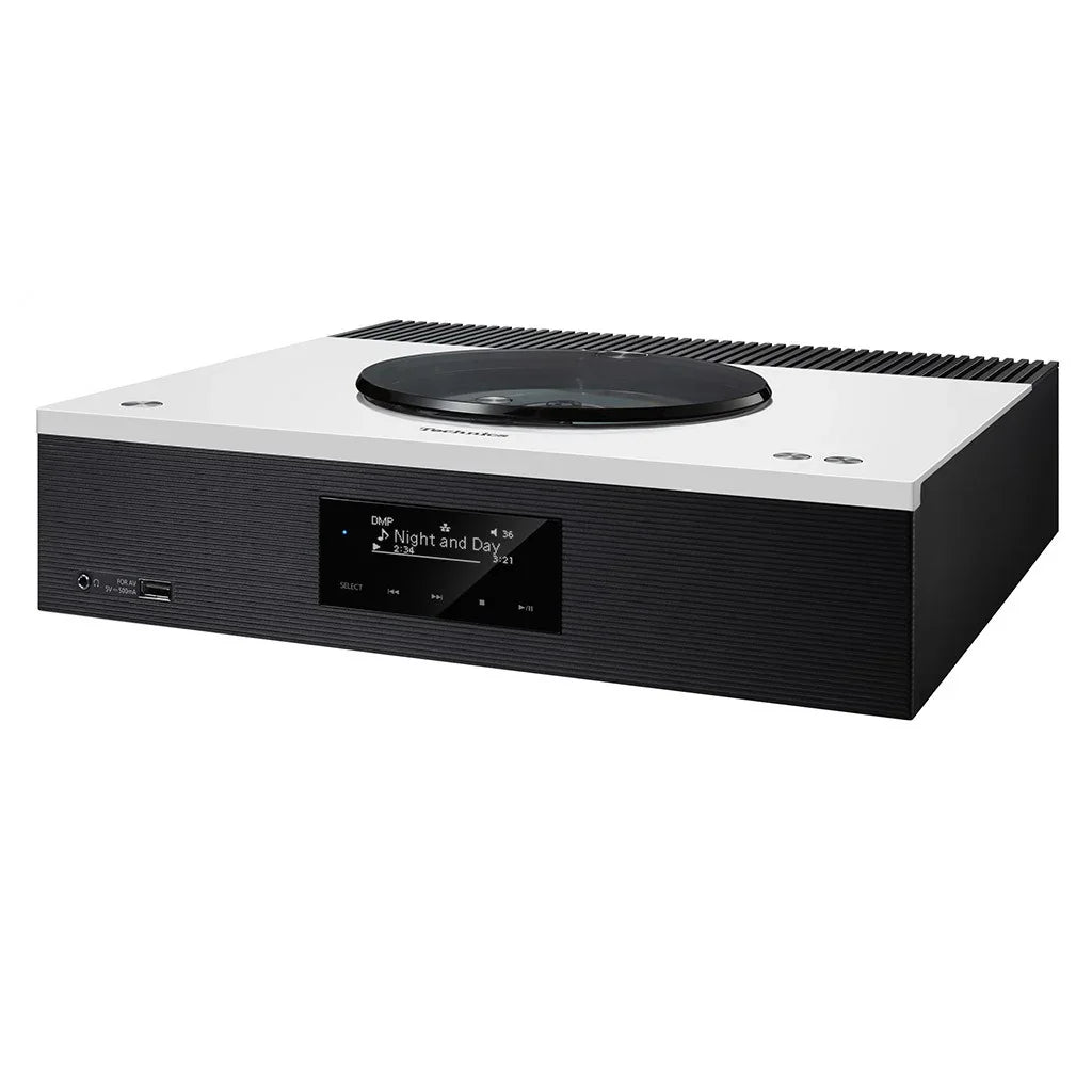 TECHNICS SA-C600 WHITE sistema All-In-One sintoamplificatore integrato, stadio Phono MM, lettore MQA-CD/CD, convertitore DAC