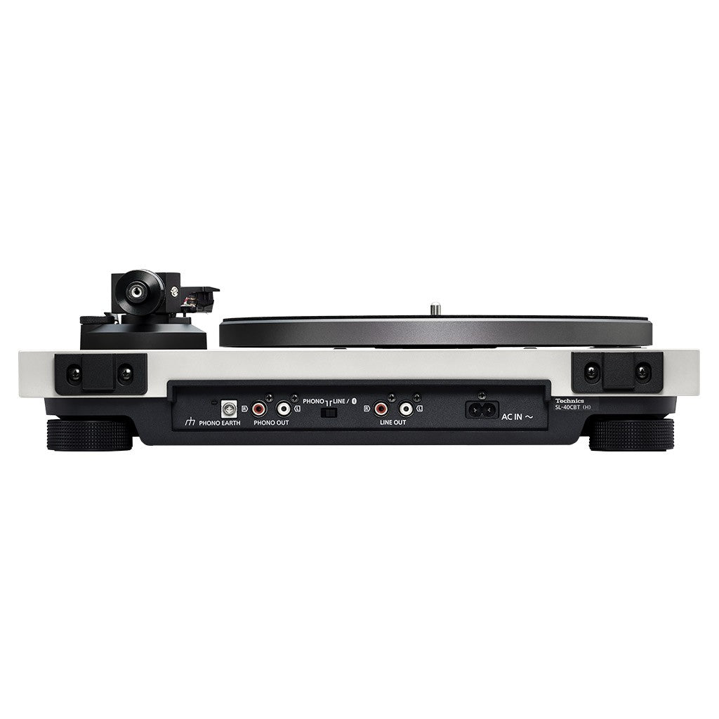 TECHNICS SL-40CBT GREY Giradischi hifi testina Audio-Technica AT-VM95C, Bluetooth aptX HD