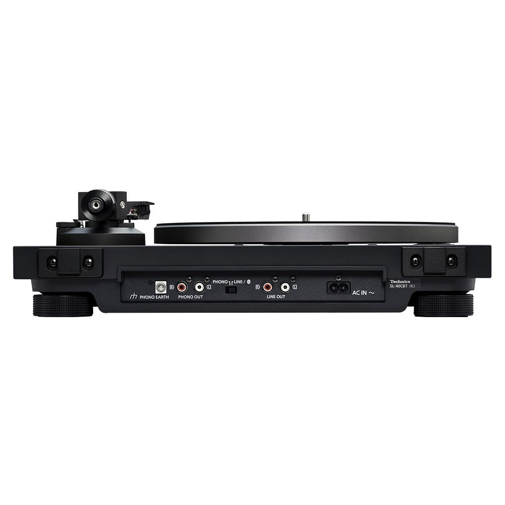 TECHNICS SL-40CBT BLACK Giradischi hifi testina Audio-Technica AT-VM95C, Bluetooth aptX HD (Copia)