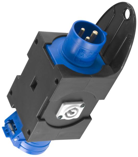 PCE POWER-SPLITTER BOX ALIMENTAZIONE PALCO INGRESSO PRESA 16A-3P OUT 2 ...