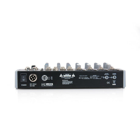 Master Audio MM1210 Mixer compatto con effetti 4 canali MONO + 4 canali STEREO e ingresso USB - TechSoundSystem.com