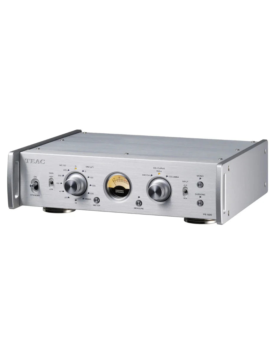 TEAC PE-505 Stadio Phono MM/MC equalizzazione RIAA, DECCA e COLUMBIA completamente bilanciato - TechSoundSystem.com