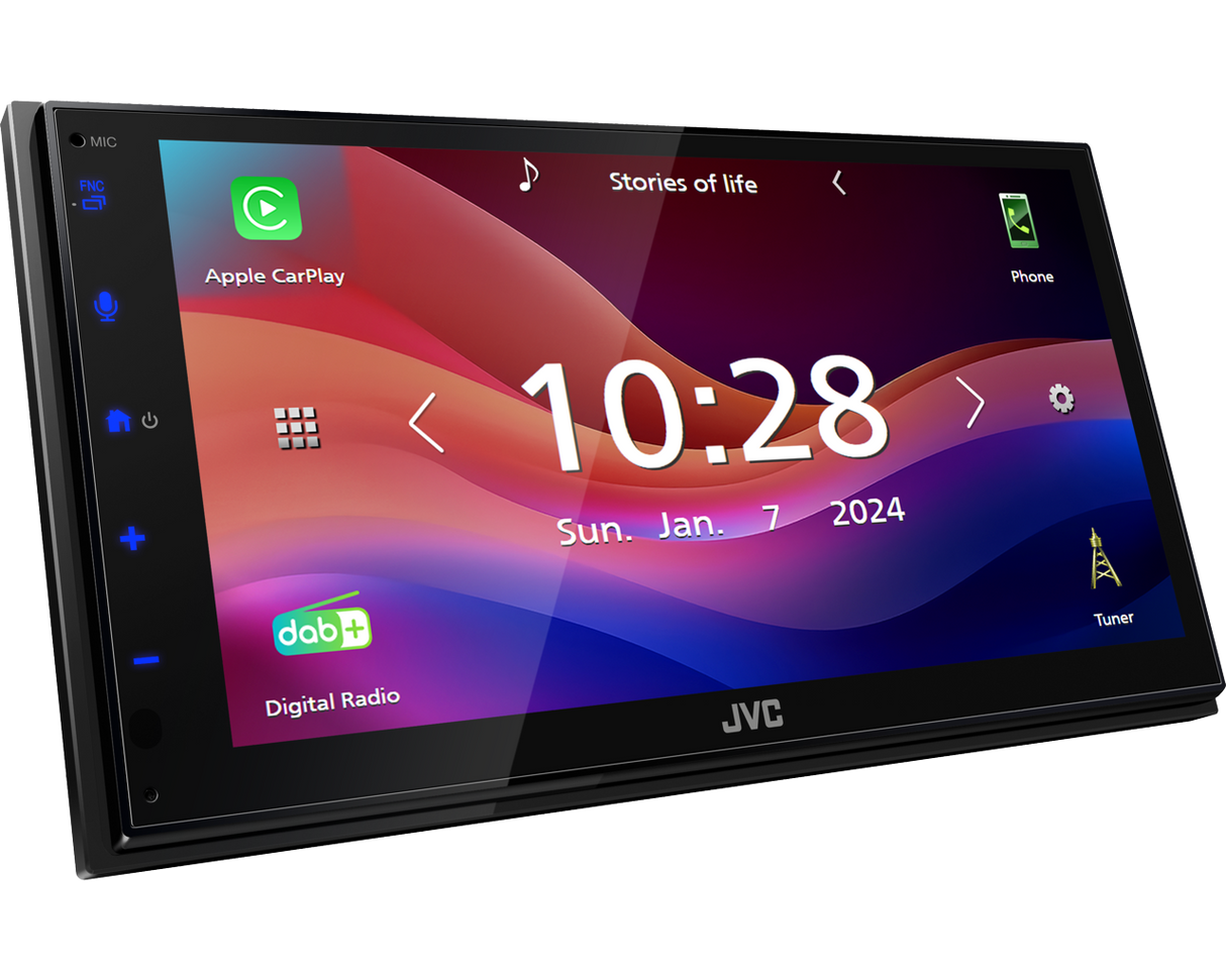 JVC KW-M595DBT Monitor da 6,8" con DAB+, Apple CarPlay® e Android Auto™  / Mirroring USB