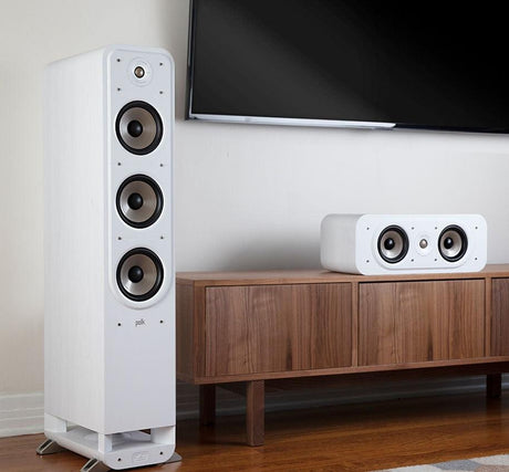 POLK AUDIO S30e Diffusore centrale a 2 vie bass reflex posteriore Power Port, BIANCO - TechSoundSystem.com