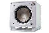POLK AUDIO HTS 12 BIANCO Subwoofer attivo con bass reflex a pavimento Power Port 400W - TechSoundSystem.com