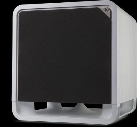 POLK AUDIO HTS 12 BIANCO Subwoofer attivo con bass reflex a pavimento Power Port 400W - TechSoundSystem.com