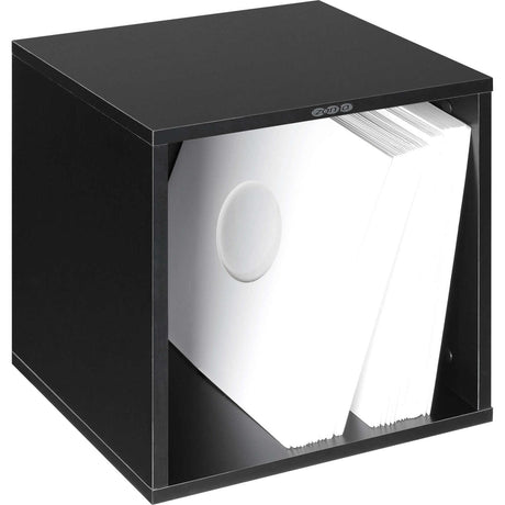 ZOMO VS-BOX100 BK BOX PORTA VINILI IN LEGNO COLORE NERO - TechSoundSystem.com