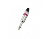 EXTREME CONNETTORE JACK VOLANTE 1/4" CONNETTORE MONO 6,3mm COLORE ROSSO - TechSoundSystem.com
