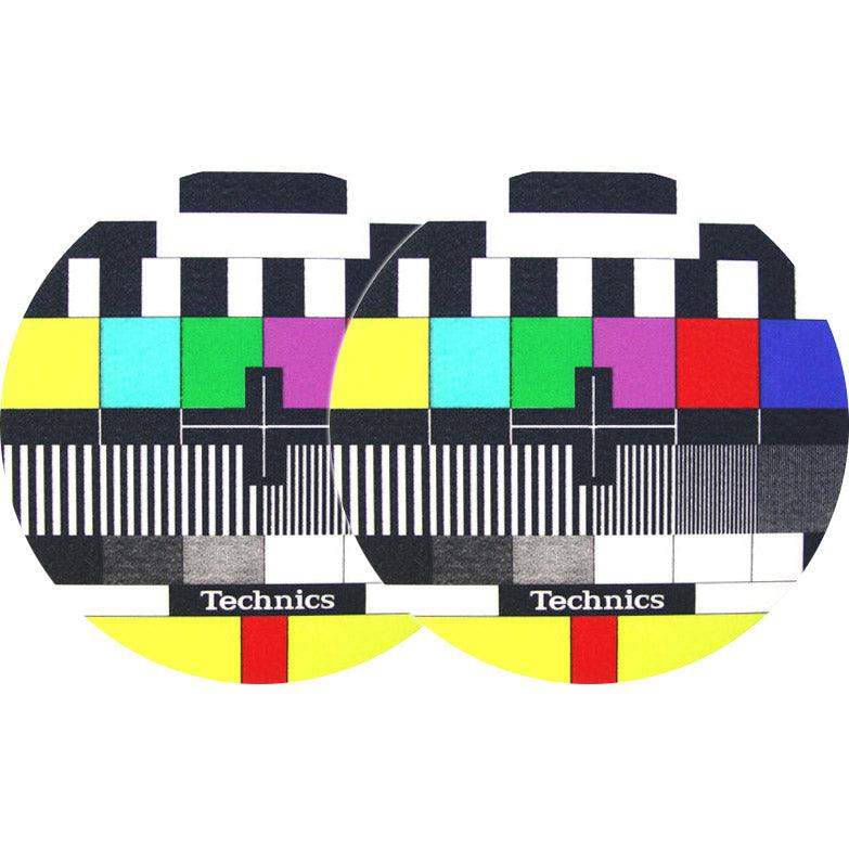 TECHNICS SLIPMATS TAPPETINI GIRADISCHI LOGO TV COPPIA TAPPETINI - TechSoundSystem.com