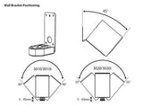 Q Acoustics Q WB50 Staffa a muro per Q 5010, 3010i, 3020i, 3090Ci, 3010C, 3020C, 3090C, M20