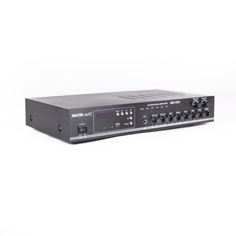 Master Audio MD1200 Amplificatore PA a 100V amplimixer 2 zone con lettore MP3 - TechSoundSystem.com