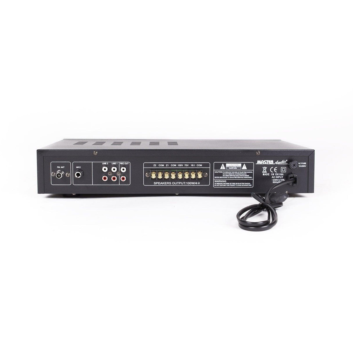 Master Audio MD1200 Amplificatore PA a 100V amplimixer 2 zone con lettore MP3 - TechSoundSystem.com