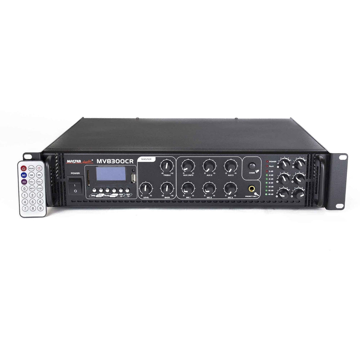 Master Audio MV8300CA-BT Amplificatore mixer PA a 100V 6 zone con Bluetooth, Mp3 USB - TechSoundSystem.com