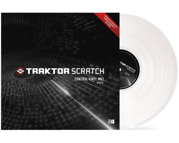 NATIVE INSTRUMENTS TRAKTOR SCRATCH CONTROL VINYL WHITE MKII VINILE DI CONTROLLO MK2 - TechSoundSystem.com