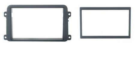 Phonocar 03462 Mascherina 2 DIN per Seat Skoda e VW colore grigio - TechSoundSystem.com
