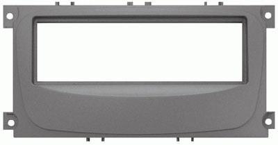 Phonocar 03399 Mascherina 1 DIN per Ford 07- Focus -11 S-Max Galaxy Mondeo -14 colore argento - TechSoundSystem.com