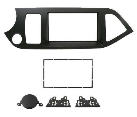 Phonocar 03213 Mascherina 2 DIN per Picanto 11- colore grigio antracite - TechSoundSystem.com