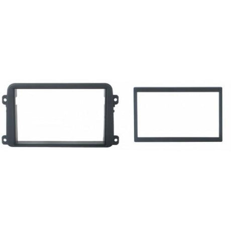 Phonocar 03461 Mascherina 2 DIN per Seat Skoda e VW colore nero - TechSoundSystem.com