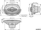 Pioneer TS-A6991F Sistema casse coassiali a 5 vie 6 x 9 pollici (700 W)