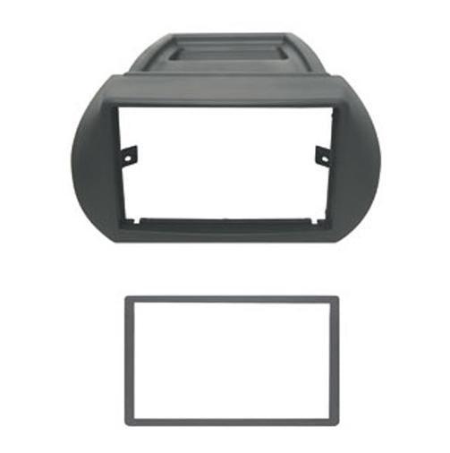 Phonocar 03475 Mascherina 2 DIN per Citroen Nemo - Peugeot Bipper - Fiat Fiorino - Qubo colore antracite - TechSoundSystem.com