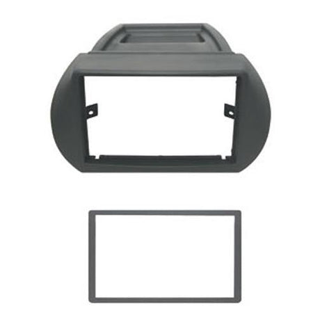 Phonocar 03475 Mascherina 2 DIN per Citroen Nemo - Peugeot Bipper - Fiat Fiorino - Qubo colore antracite - TechSoundSystem.com