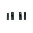 Staffe di fissaggio 1 DIN per Audi A3 01- colore nero - TechSoundSystem.com