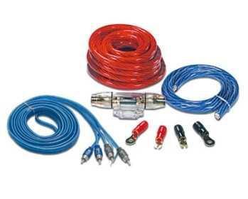 Kit completo collegamento di amplificatore, cavi da 50 mm2 V50, fusibiliera, cavo massa, cavo segnale, cavo remote - TechSoundSystem.com