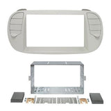 Kit di fissaggio per autoradio 2 Din Fiat 500 -16 colore avorio - TechSoundSystem.com