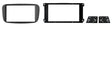 Kit Fissaggio per autoradio 2 DIN Ford C-Max - Focus - Galaxy - Mondeo colore nero lucido - TechSoundSystem.com