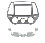 Phonocar 03683 Mascherina 2 Din per Hyundai i20 12-14 colore grigio metallizzato - TechSoundSystem.com
