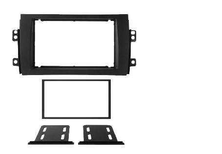 Phonocar 03624 Mascherina 2 Din per Suzuki SX4 05- Fiat Sedici colore nero - TechSoundSystem.com
