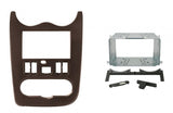 Phonocar 03613 Mascherina 2 Din per Dacia Duster - Logan - Sandero 06-12 colore marrone lucido - TechSoundSystem.com