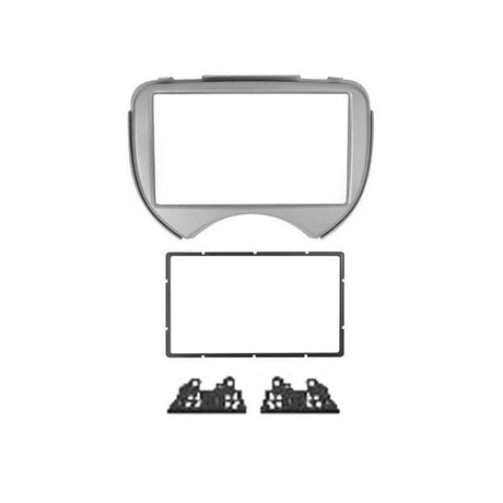 Phonocar 03591 Mascherina 2 Din per Nissan Micra 11-13 colore grigio metallizzato - TechSoundSystem.com