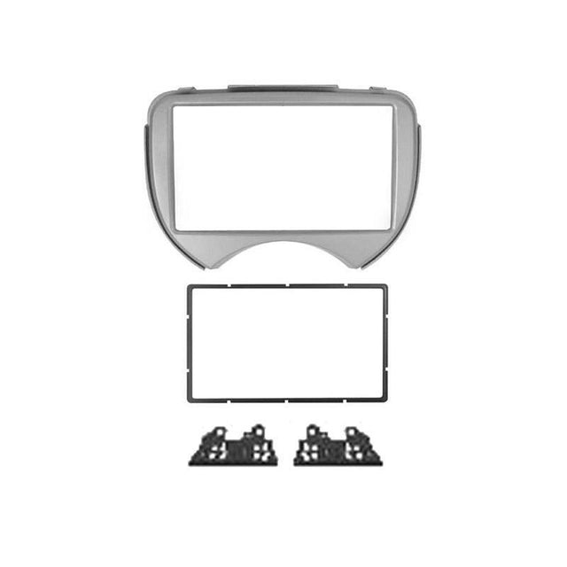 Phonocar 03591 Mascherina 2 Din per Nissan Micra 11-13 colore grigio metallizzato - TechSoundSystem.com