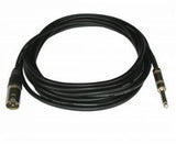 Cavo audio XLR maschio - Jack 6.3mm mono 6MT schermato Master Audio PMC626 - TechSoundSystem.com