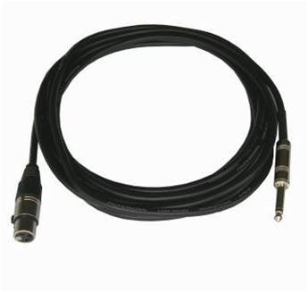 Cavo audio XLR femmina - Jack 6.3mm mono 6MT schermato Master Audio PMC627 - TechSoundSystem.com