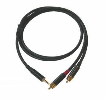 Cavo audio RCA351 Master Audio 2 RCA maschi + 1 mini Jack 3.5mm stereo, 1 MT. - TechSoundSystem.com
