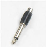 Adattatore presa RCA - spina Jack 6,3 mm mono HY1723 Master Audio in ABS e metallo: presa RCA - TechSoundSystem.com