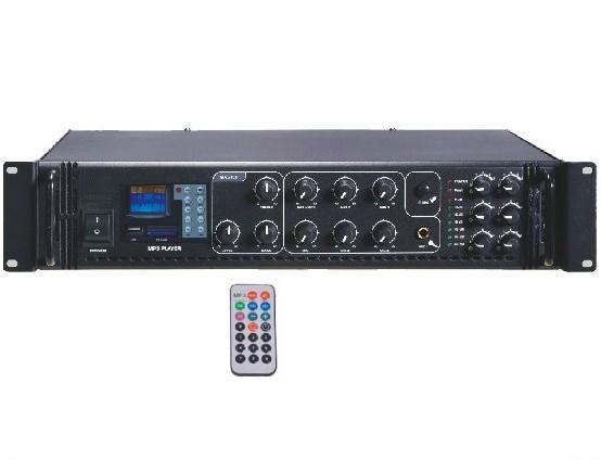 Amplificatore filodiffusione 6 ZONE 100V / 8 ohm Master Audio MV8300CR + lettore MP3 e radio FM - TechSoundSystem.com