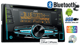 JVC KW-R920BT Autoradio 2 DIN Sintolettore CD con tecnologia wireless Bluetoot e USB/ingresso AUX frontali - TechSoundSystem.com